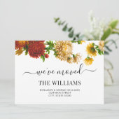 Rustic Botanical We hebben een nieuwe thuisbewegin Aankondiging (Staand voorkant)