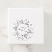 Rustic Boughs Merry Kerstmis Modern Gift Labels (In situ)