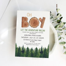 Rustic Boy Woodland Baby shower