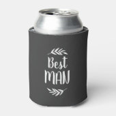 Rustic Branch Best Man | bewerkbare kleuren Blikjeskoeler (Blikje Voorkant)
