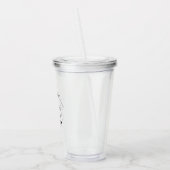 Rustic Branch Mrs. Monogram Bruidsgeschenk Acryl Drinkbeker (Links)