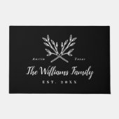 Rustic Branches Familie Monogram Deurmat (Voorkant)