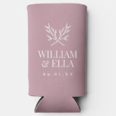 Rustic Branches Wedding Monogram | Mauve (Voorkant)