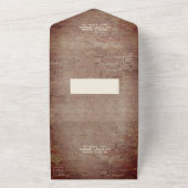 Rustic Brick  blikgloeilampen RSVP QR All In One Uitnodiging (Buitenkant)