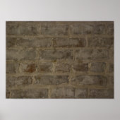 Rustic Brick Wall Poster (Voorkant)