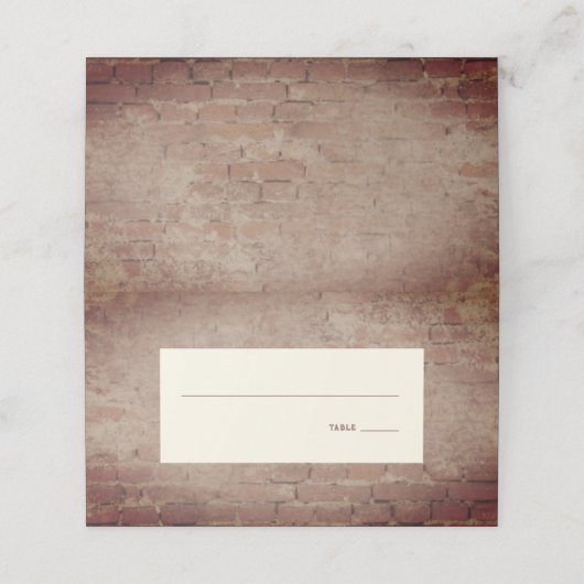 Rustic Brick Wedding (Buitenkant ongevouwen)