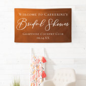 Rustic Bridal Shower Personalized Welcome Spandoek (Insitu)