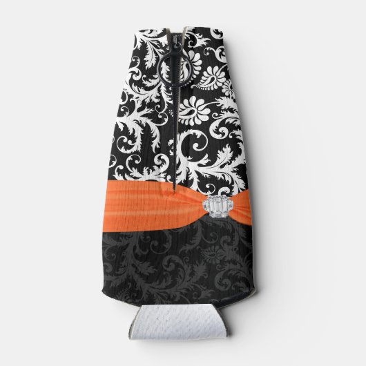 Rustic Bride's stijlDamaspatroon Flesjeskoeler (Achterkant)