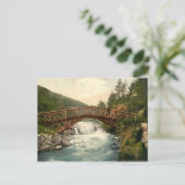 Rustic Bridge in Glenariff. Co. Antrim, Ierland Briefkaart (Staand voorkant)