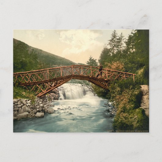 Rustic Bridge in Glenariff. Co. Antrim, Ierland Briefkaart (Voorkant)