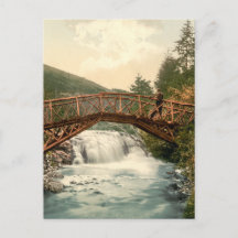 Rustic Bridge in Glenariff. Co. Antrim, Ierland