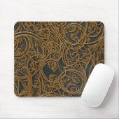 Rustic Bronze Floral Damask Muismat (Met muis)