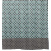 Rustic Bronze Flowers Patroon Douchegordijn (Voorkant)