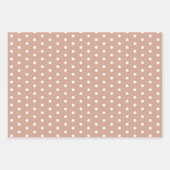 Rustic Brown Beige Girly Inpakpapier Vel (Voorkant 2)