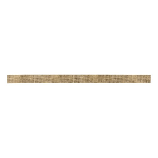 Rustic Brown Burlap Lint (Voorkant)