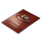 Rustic Brown Cowboy Pet Notitieboek (Linkerzijde)
