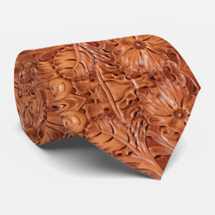 Rustic Brown Cowboy Southwestern Country Pattern Stropdas