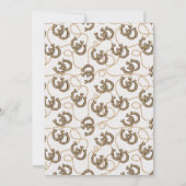 Rustic Brown Cowboy Western Paar Douche Bruid Kaart (Achterkant)