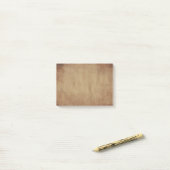 Rustic Brown Design Post-It Notes (Op bureau)