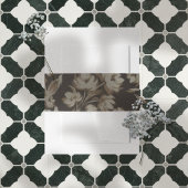 Rustic Brown Floral Pattern Wedding Uitnodigingen Wikkel