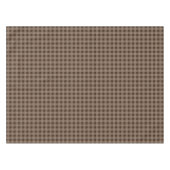 Rustic Brown Gingham Cabin Lodge Herfst Tablecloth Tafelkleed (Voorkant (Horizontaal))