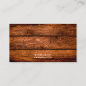 Rustic Brown Horses Foto's Paardensport Visitekaartje (Achterkant)