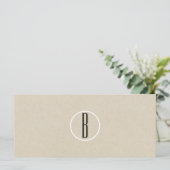 Rustic Brown Kraft Paper Business Gift Certificate (Staand voorkant)