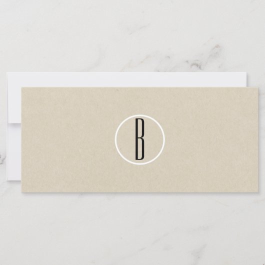 Rustic Brown Kraft Paper Business Gift Certificate (Voorkant)