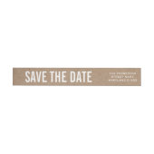 Rustic Brown Kraft Paper Save the Date Wedding (Individueel)