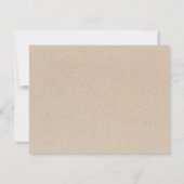 Rustic Brown Kraft Wildflower Notitiekaartje (Achterkant)