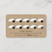 Rustic Brown Sourdough Bakery Loyalty Card Visitekaartje (Achterkant)