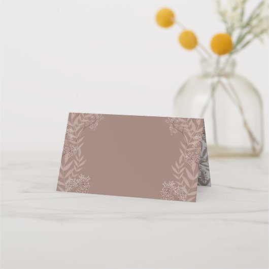 Rustic Brown Wedding Botanical (Voorkant)