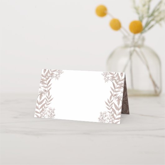 Rustic Brown Wedding  Botanical (Voorkant)
