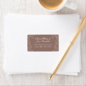 Rustic Brown Wedding  Botanical Etiket (Insitu)