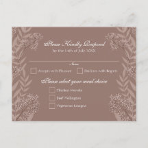 Rustic Brown Wedding  Botanical
