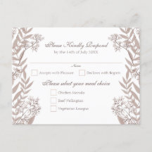Rustic Brown Wedding Botanical