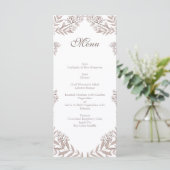 Rustic Brown Wedding  Botanical Menu (Staand voorkant)