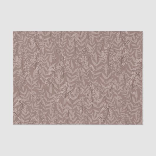 Rustic Brown Wedding  Botanical Tissuepapier (Voorkant)