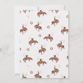 Rustic Brown Western hoe West was een 1e verjaarda Kaart (Achterkant)