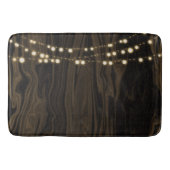 Rustic Brown Whimsical String Lights Badmat (Voorkant)