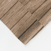 Rustic Brown Wood 4 Foto Collage Grandma Fleece Deken (Hoek)