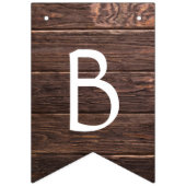 Rustic Brown Wood Vrijgezellenfeest Decor Banner (Tweede vlag)