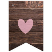 Rustic Brown Wood Vrijgezellenfeest Decor Banner (Eerste vlag)
