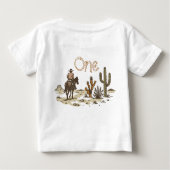 Rustic Bruin Cowboy Hoe het Westen Was 1e Verjaard (Achterkant)