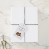 Rustic Bruine Kerstversiering  Cadeaulabel (Met Touw)