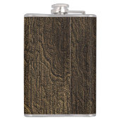 Rustic Buck Deer Hunting Monogram Heupfles (Achterkant)