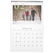 Rustic Buffalo Check 2026 Photo Calendar Kalender (Feb 2026)