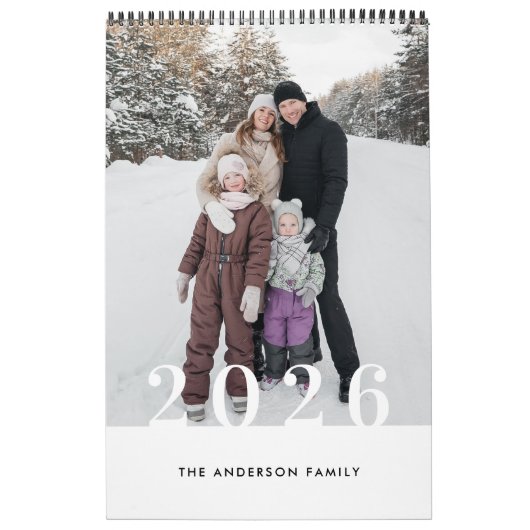 Rustic Buffalo Check 2026 Photo Calendar Kalender (Hoes)