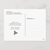 Rustic Buffalo Gehuwde en Merry Passen getrouwd Feestdagenkaart (Achterkant)