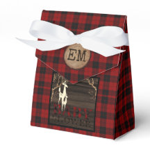 Rustic Buffalo geruite babyfeestje eerste letter f